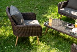 "Прованс" лаунж-зона плетеная из искусственного ротанга, цвет коричневый