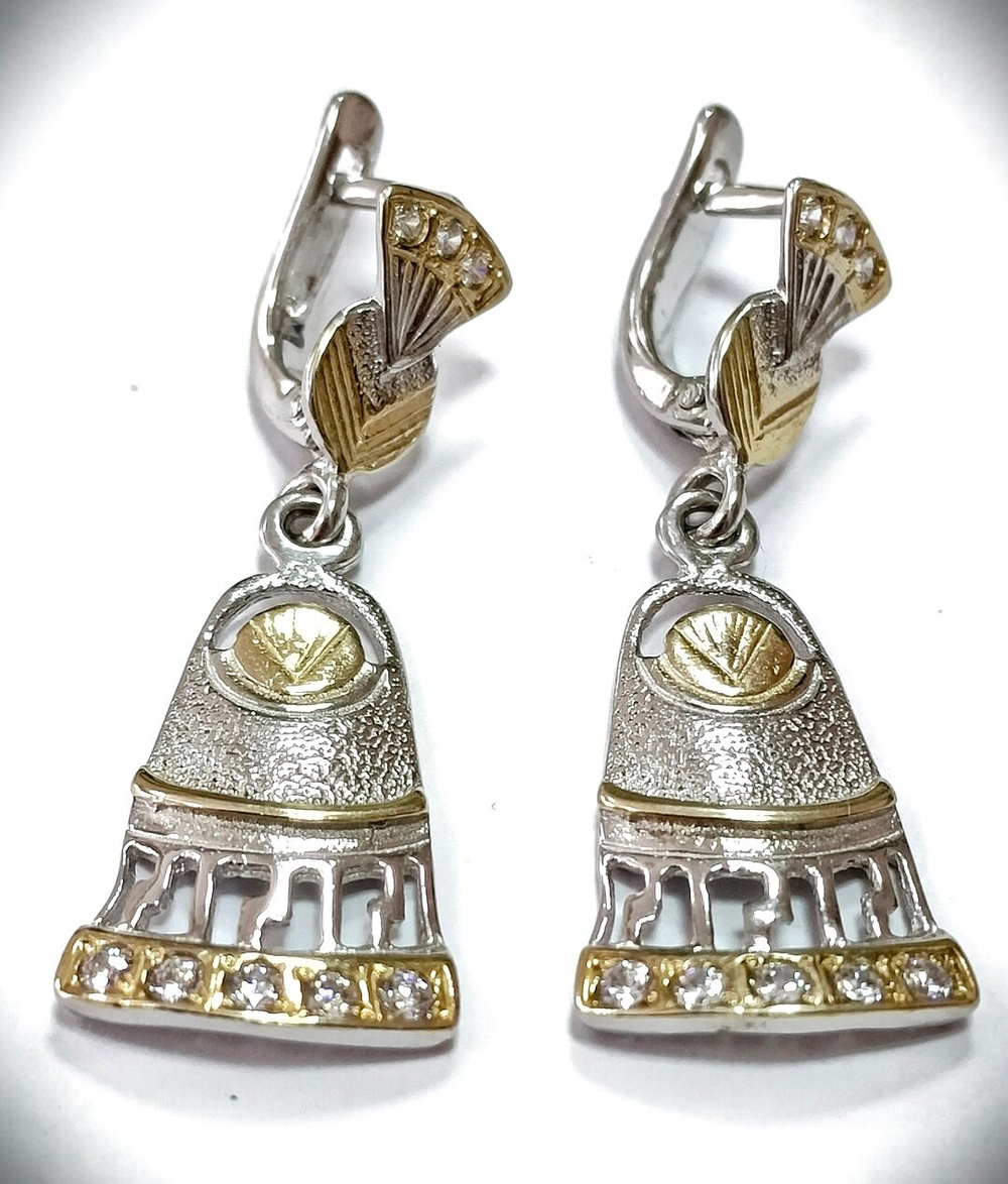 "Эстерелла" - ювелирные серьги из серебра 925-й пробы