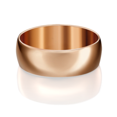 Обручальное кольцо из красного золота 01-4270-00-000-1110-11