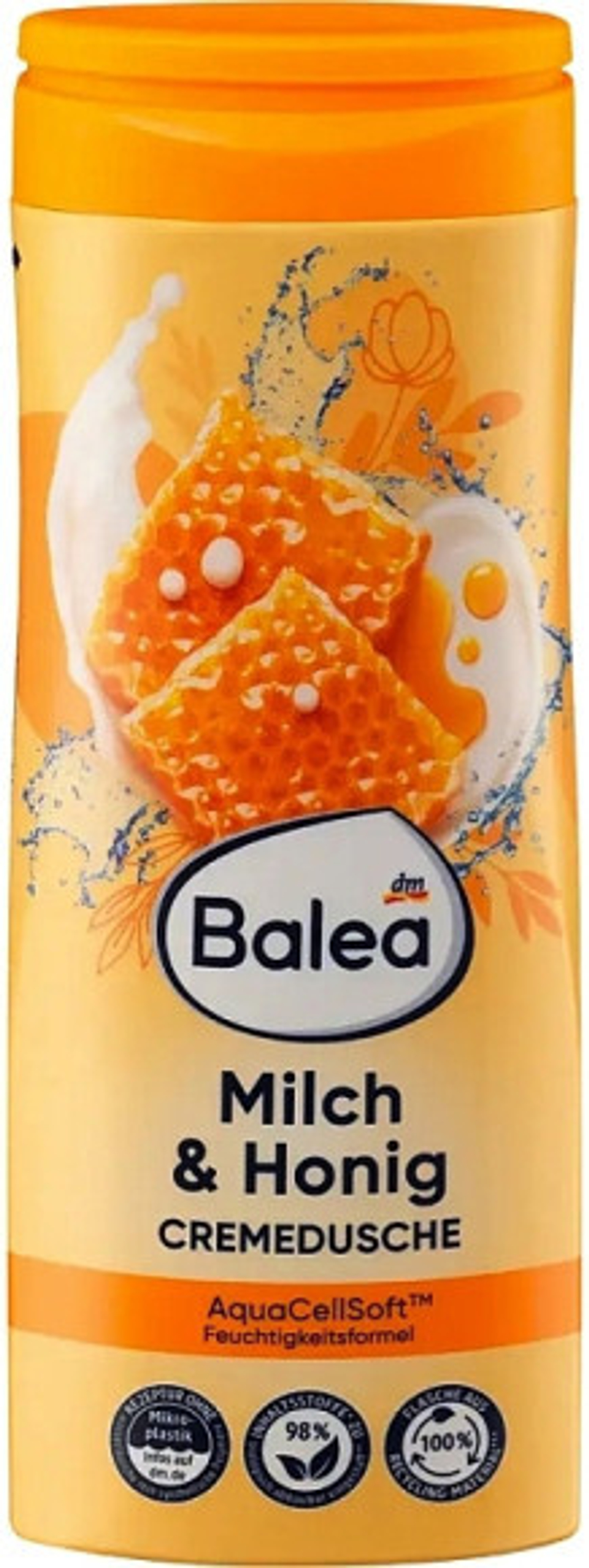 Balea Крем-гель для душа Milch & Honig, 300 мл