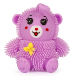 Мякиш волосатик животное 10 см со светом, 4 микс цвета, с-30445