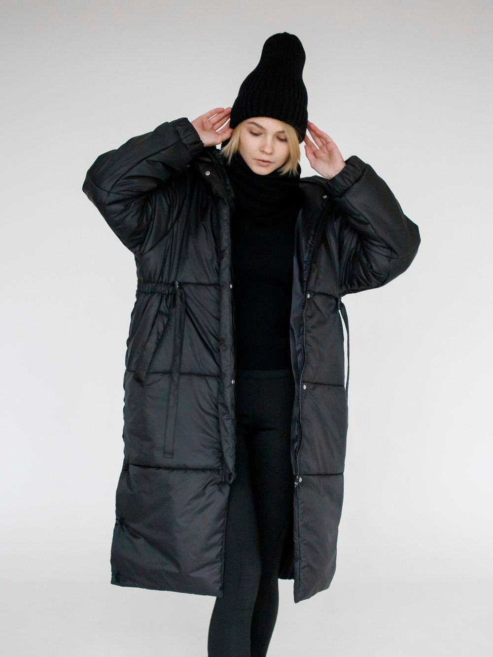 Пуховик ko-ko-ko зимний женский черный