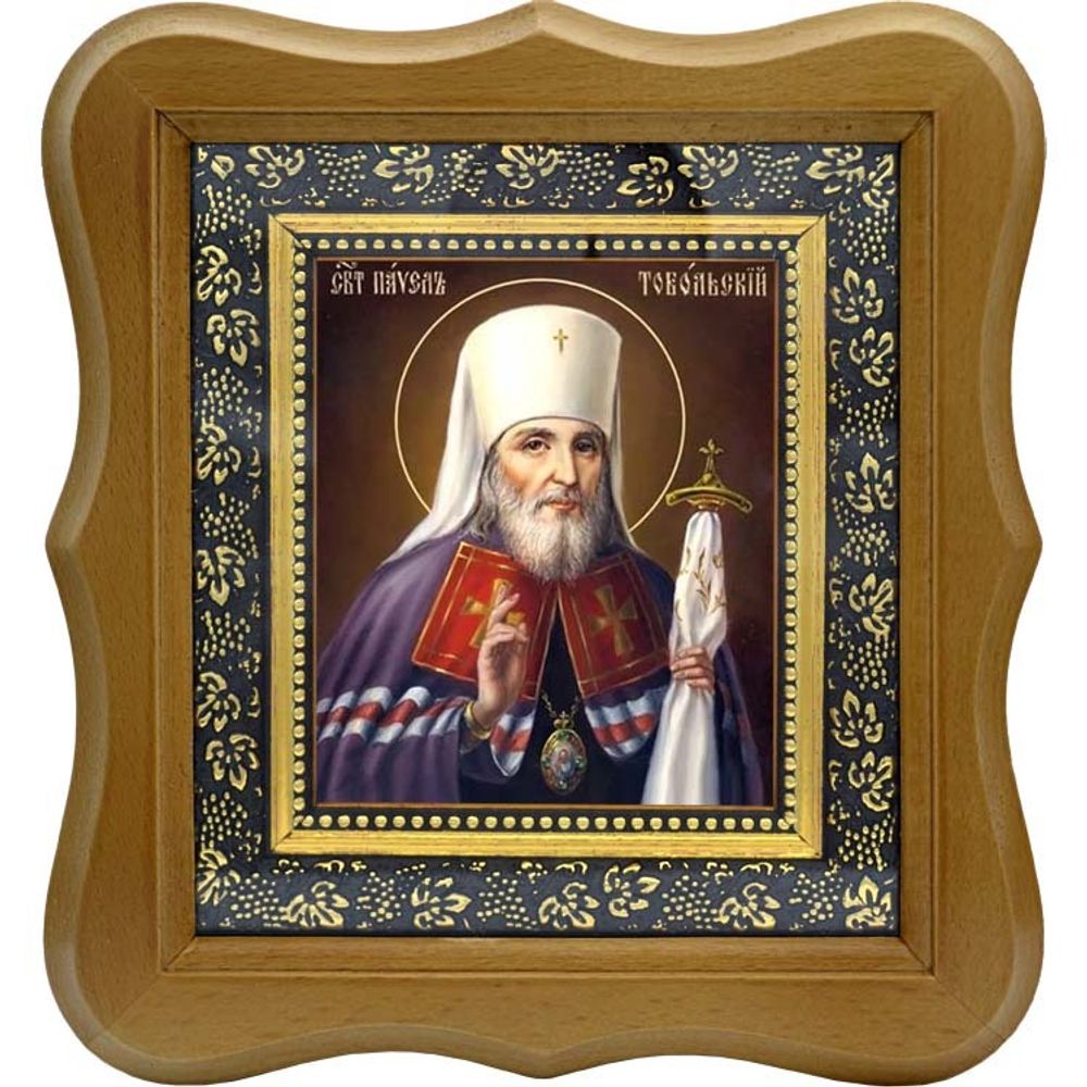 Павел Тобольский, святитель, митрополит. Икона на холсте.