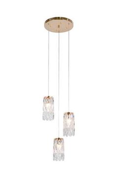 5076-3GD GOLD+CLEAR (1) Люстра NW #