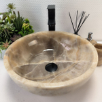 Раковина из оникса Bowl Grey TinLip BO-62927 40*40*15 44