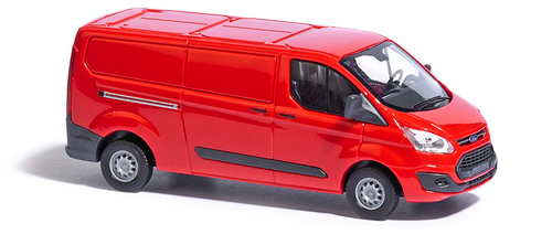 Микроавтобус Ford Transit Custom фургон, красный (H0, 1:87)