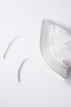 ZARA ПАНАМА С НАШИВКОЙ, БЕЛЫЙ