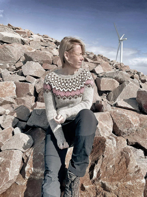 Описание по вязанию джемпера спицами "Kuna"