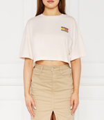 Футболка летняя flag Tommy Jeans - экрю(DW0DW18141)