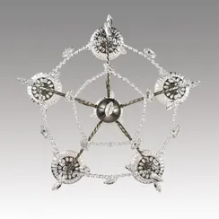 8190/5 CLASSI LN25 24 античная бронза, металл/хрусталь Люстра E14 5*40W 220V LINN