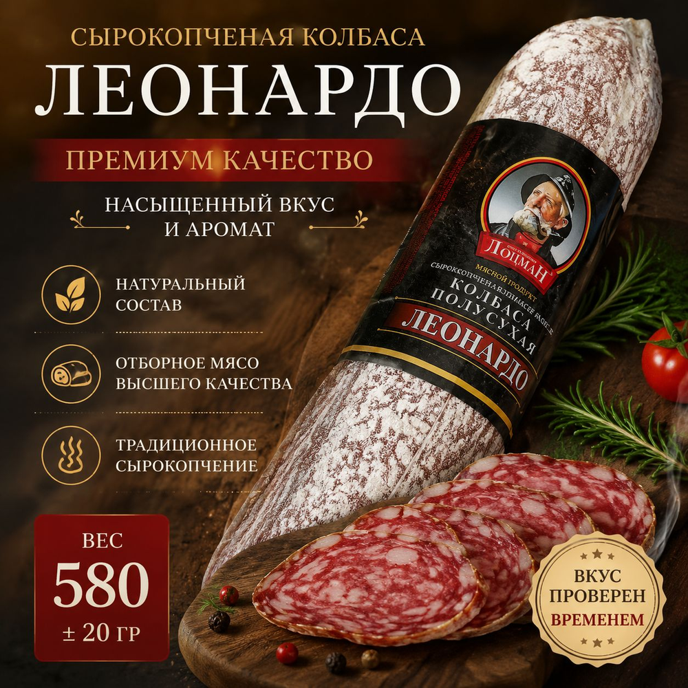 Сырокопченая колбаса Леонардо