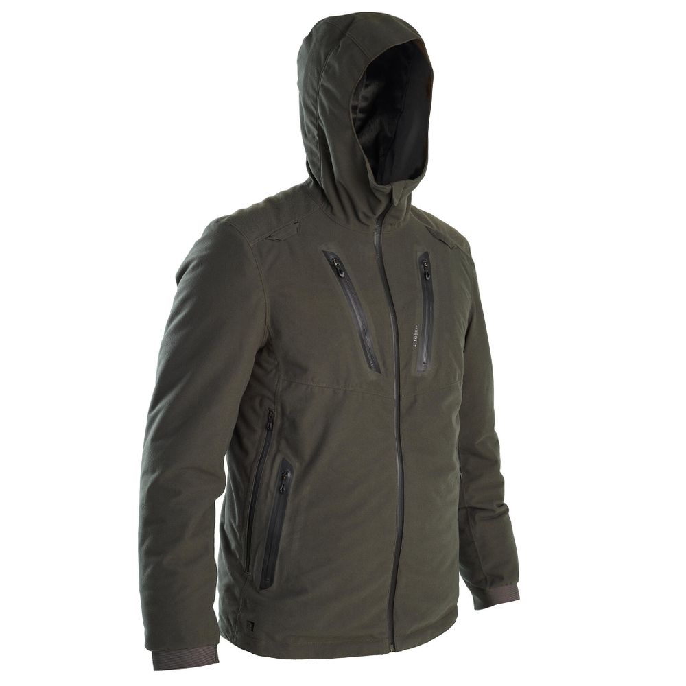 Зимняя охотничья куртка Solognac Warm 900 водонепроницаемая