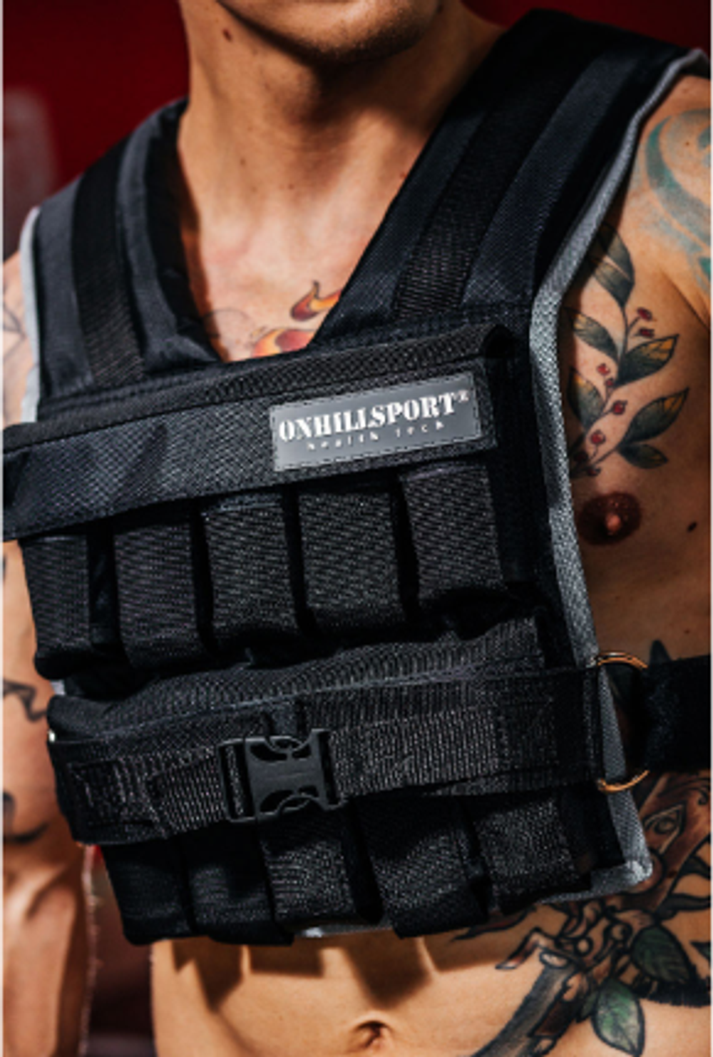 Жилет утяжелитель 20 кг, черный