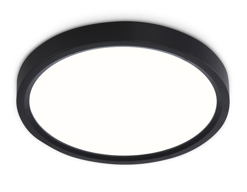 Светильник светодиодный ультратонкий FZ1902 BK черный IP54 13W 3000K-6500K CCT-переключатель D230*25 (Без ПДУ)