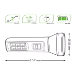 Фонарь Gauss LED ручной модель GFL102 2W 100lm lead acid 250mAh