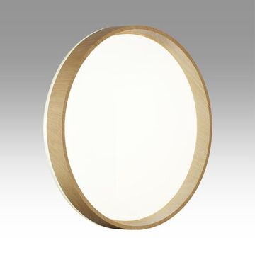 7684/DL BASICA SN 166 Светильник пластик/кор. под дер. LED 48Вт 4000K D390 IP43 GARI WOOD