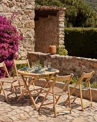 Складной стол Dandara 120х70 см, массив акации