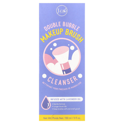 J.Cat Beauty, очищающее средство для кистей для макияжа с двойной пеной, 150 мл (5 жидк. унций)