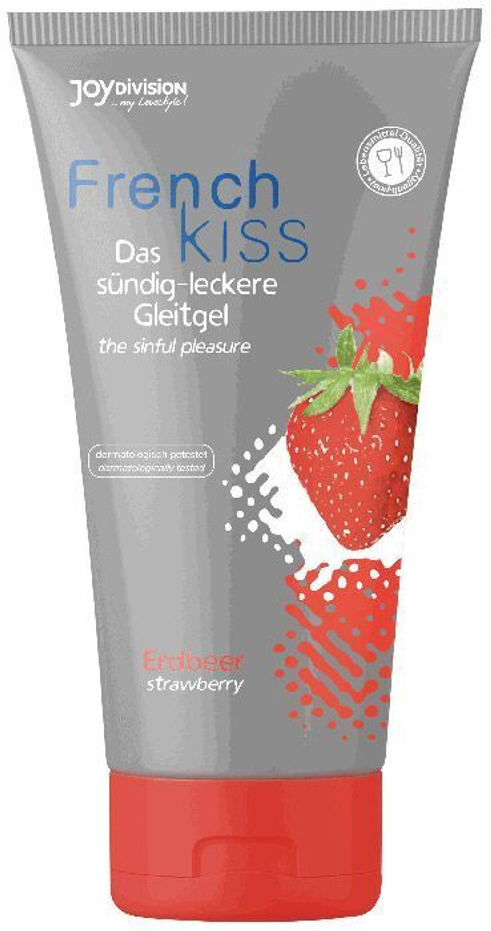 Съедобный лубрикант Frenchkiss с ароматом клубники - 75 мл
