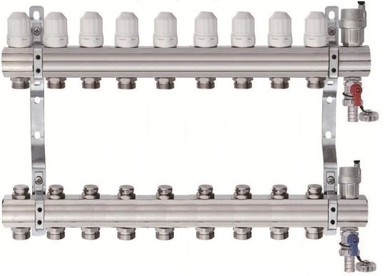 Коллектор для отопления Tim на 9 выходов