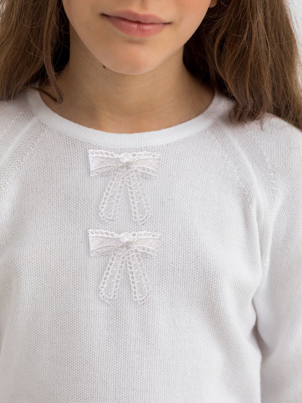 Джемпер для девочки в школу