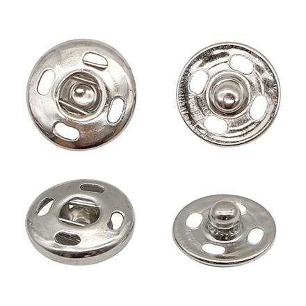 кнопка пришивная 12мм сталь (6шт/уп)