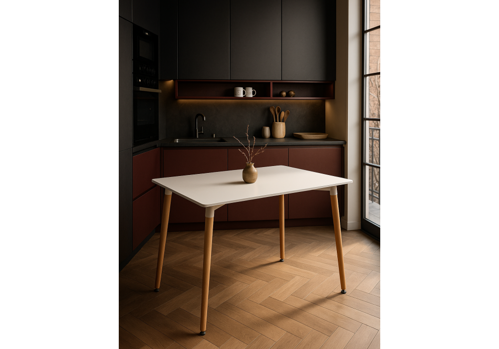 Стол деревянный Woodville Table 120 white, wood