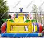 Батут-горка "Дракон синий", 10*5*8 м