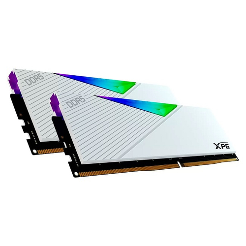 Модуль памяти DIMM DDR5 64Gb, 6000Mhz, 2x32Gb, ADATA XPG Lancer RGB White (AX5U6000C3032G-DCLARWH)