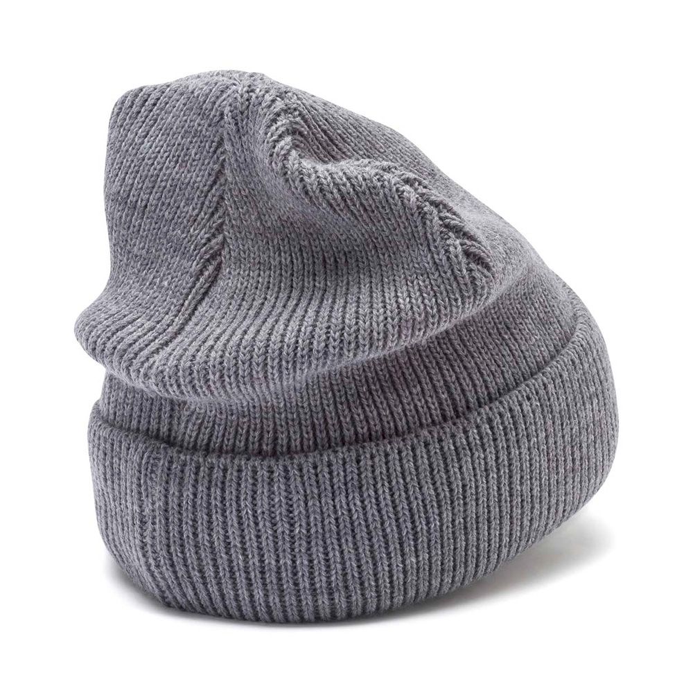 Шапка PUMA Ribbed Classic Beanie, 02170905, 100% акрил, серый