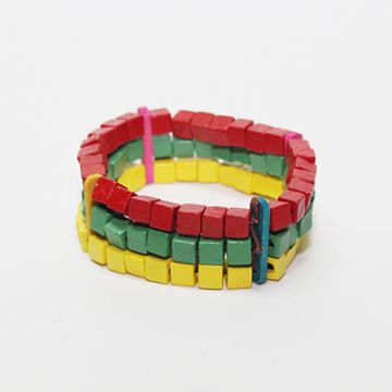 Фенечка - 3 (деревянная/флаг Ямайки)