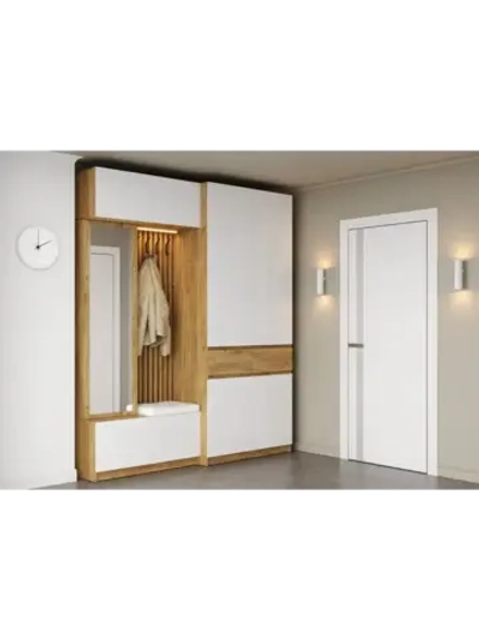 Прихожая с зеркалом комплект мебели 200х51х236 см