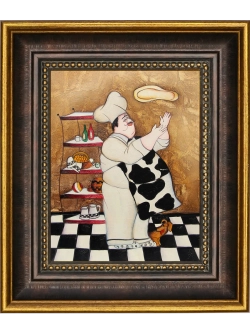 Картина настенная интерьерная в багетной раме 18*21 см