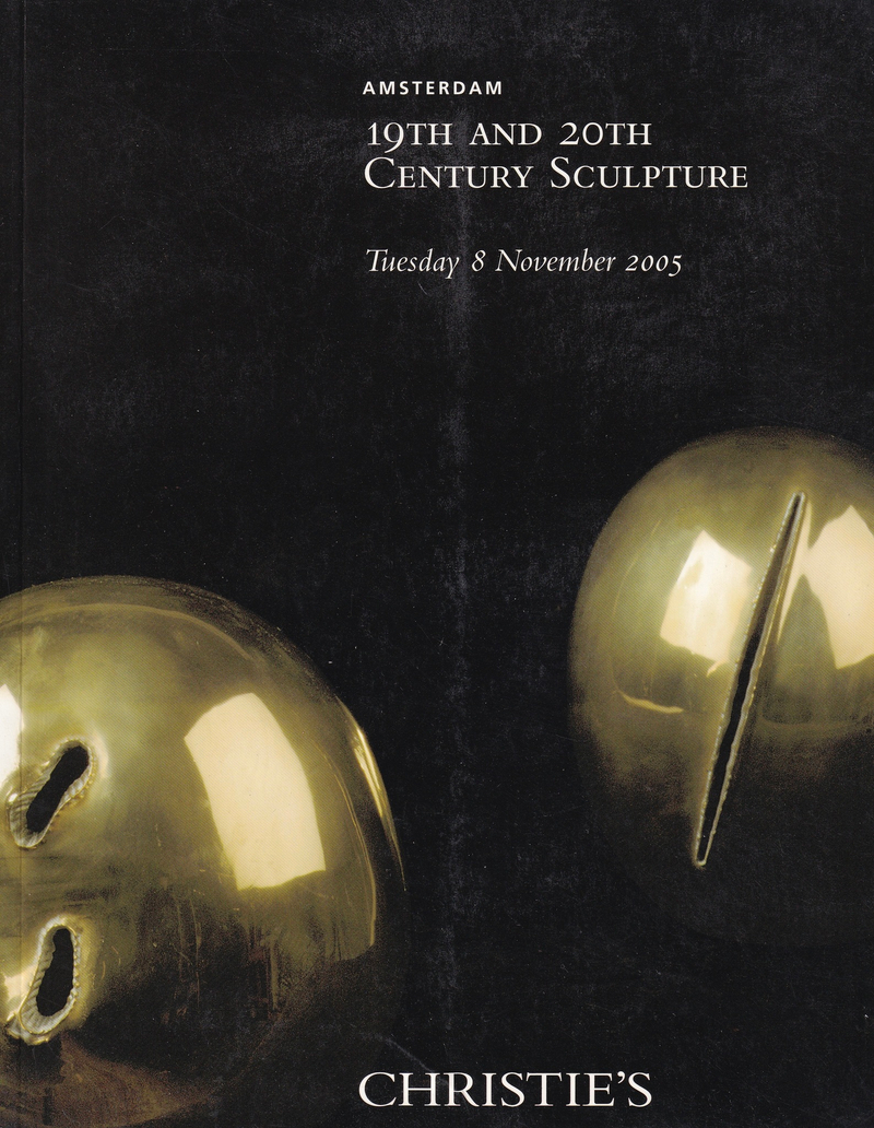 Каталог аукциона Christie's, Амстердам, Скульптура XIX-XX века от 8 ноября 2005 года