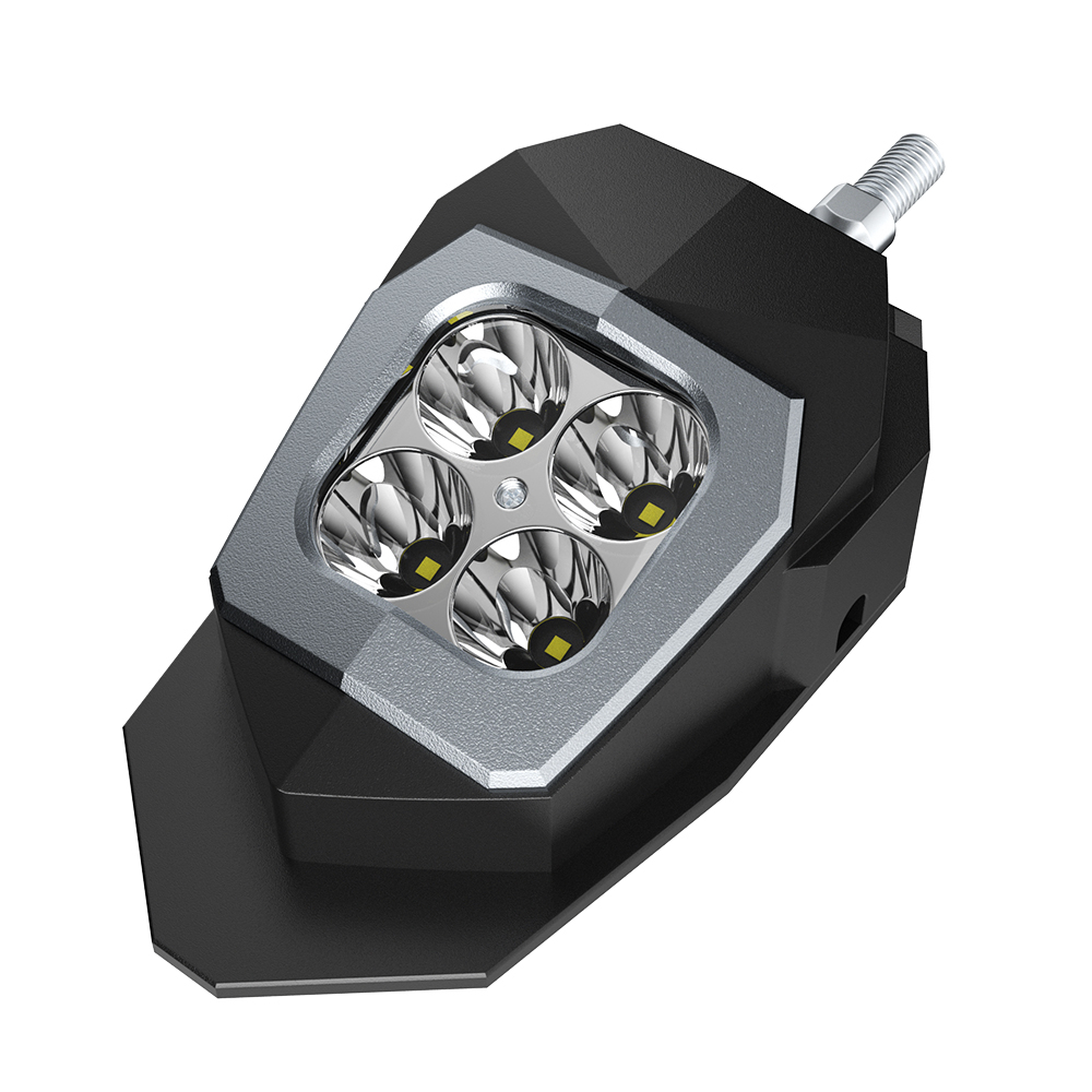 Зеркало заднего вида Aurora 2" дальнего белого света ALO-W-4.5-P4T3