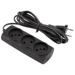 Удлинитель Engy "Эконом" 3м/3роз (ШВВП 2х0.75) черный