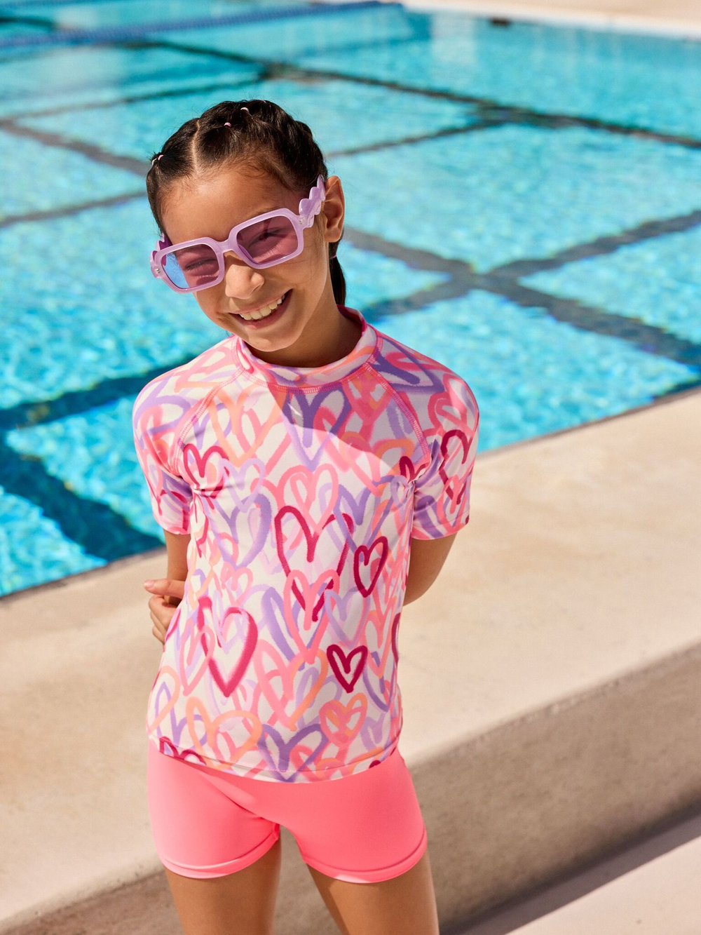 Купальник раздельный для девочки Next E76-823, Розовый