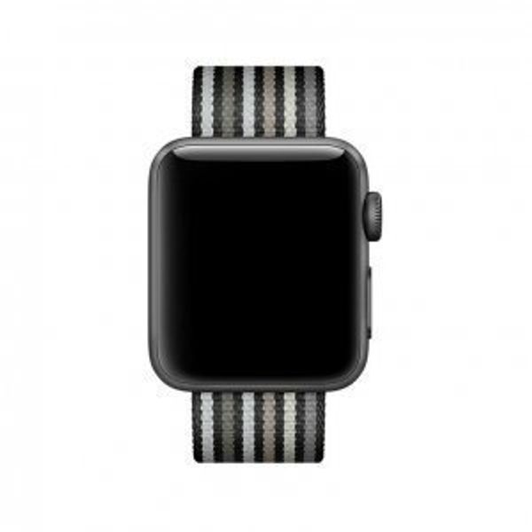 Ремешок COTEetCI W30 Nylon Rainbow Band (WH5251-BG-38) для Apple Watch 38мм/ 40мм Черно-Графитовый