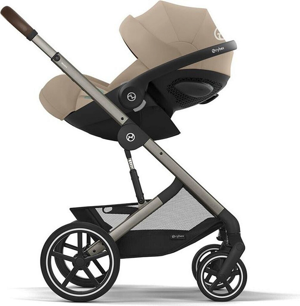 Коляска Cybex Balios S Lux TPE complete Cloud G Almond Beige Plus Base G 4 в 1 Seashell Beige с дождевиками
