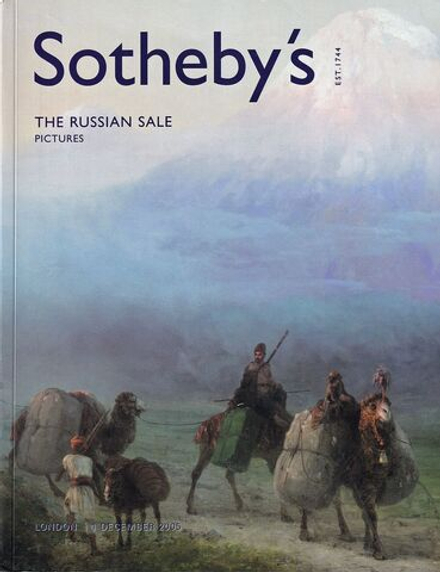 Каталог аукциона Sotheby's, Лондон, Русские торги: Живопись от 1 декабря 2005 года