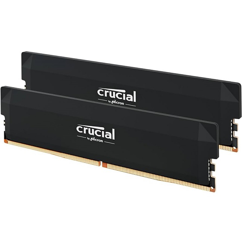 Модуль памяти DIMM DDR5 64Gb, 6000Mhz, 2x32Gb, Crucial Pro Black (CP2K32G60C40U5B)