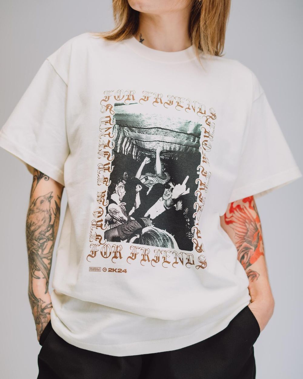 Купить Футболка Подполье First Show молочная Футболка Подполье First Show молочная