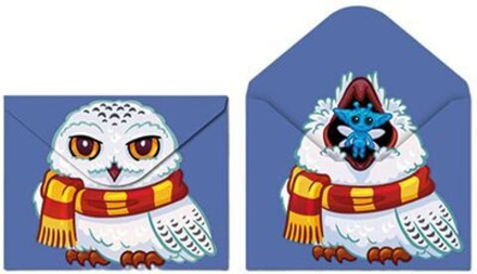 Конверт на кнопке  с рисунком А4 Сова, двустор.печать