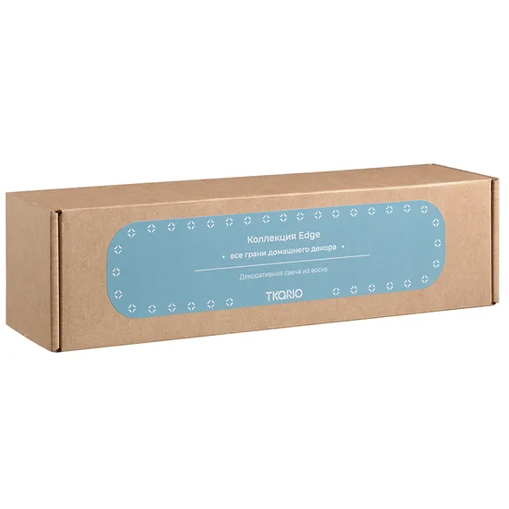 Свеча декоративная бирюзового цвета Edge 25,5 см