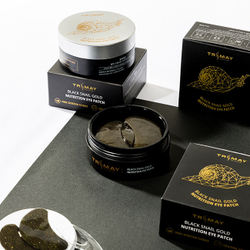 Trimay Black Snail Gold Nutrition Eye Patch питательные гидрогелевые патчи с муцином чёрной улитки