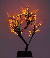 Светодиодная композиция Бонсай, листья 45 см., 64 желтых LED ламп, Beauty Led (JY82073B)