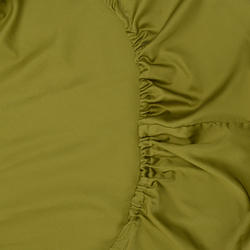 Простыня на резинке 180х200х30см Tkano Essential оливковая