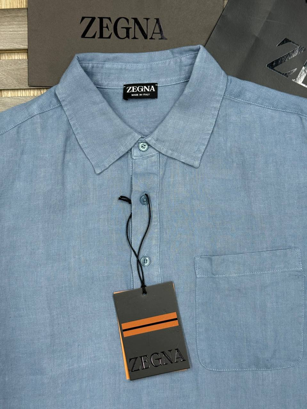 Льняная рубашка Zegna