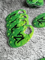 Номерки для гардероба акрил 4х7 см