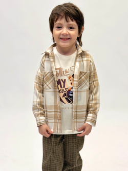 Сорочка для мальчика 3-8 лет